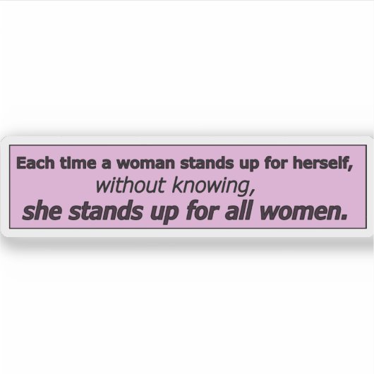 Beautiful feminist quotes sticker (Voorkant)