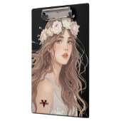 Beautiful Floral Anime Girl – Soft Pastel Aesthe Klembord (Links)