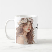 Beautiful Floral Anime Girl – Soft Pastel Aesthe Koffiemok (Links)