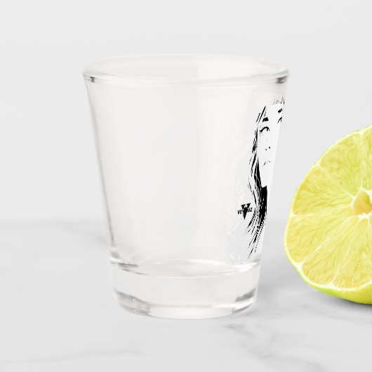 Beautiful Floral Anime Girl – Soft Pastel Aesthe Shot Glas (Links)