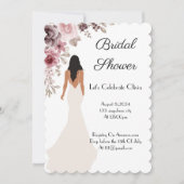 beautiful floral bridal shower invitation save the date (Voorkant)