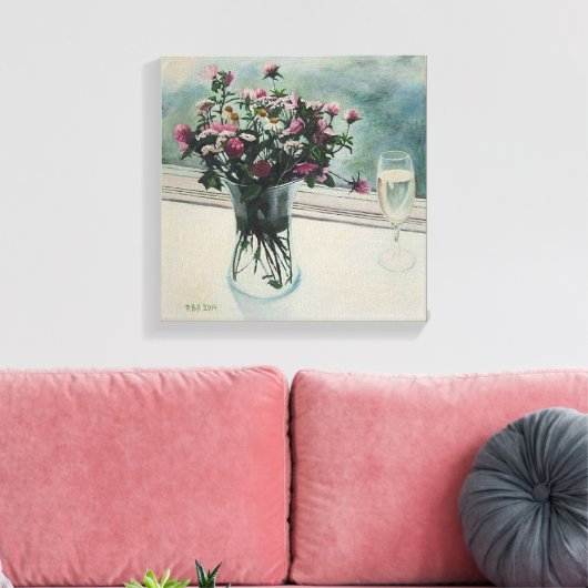 Beautiful floral fine art canvas by Pola.B.Alex (Insitu (Woonkamer))