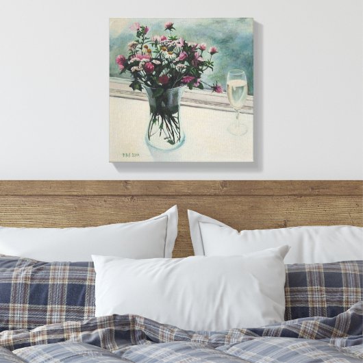 Beautiful floral fine art canvas by Pola.B.Alex (Insitu (Slaapkamer))