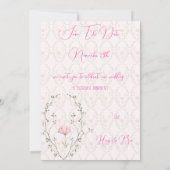 Beautiful Floral  Kaart (Achterkant)