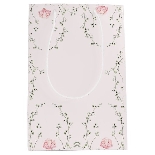 Beautiful Floral  Medium Cadeauzakje (Voorkant)