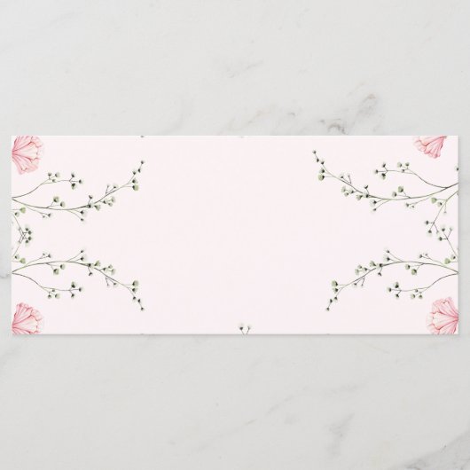 Beautiful Floral  Menu (Voorkant)