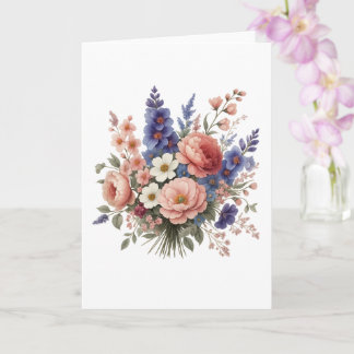 Beautiful Floral Mother’s Day Card With Love Kaart