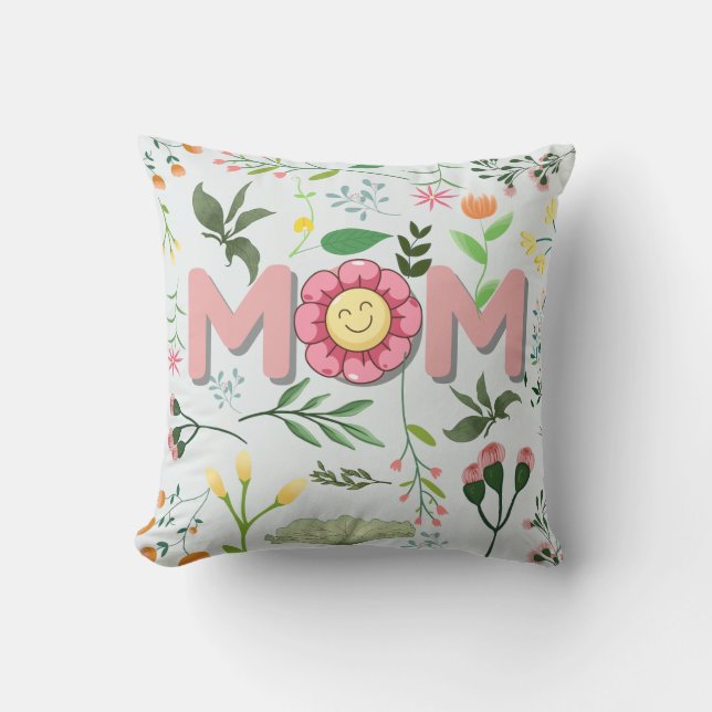 Beautiful Floral Mother’s Day Pillow  Kussen (Voorkant)