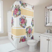 Beautiful floral seamless pattern with hydrangea p douchegordijn (In situ)