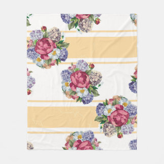 Beautiful floral seamless pattern with hydrangea p fleece deken