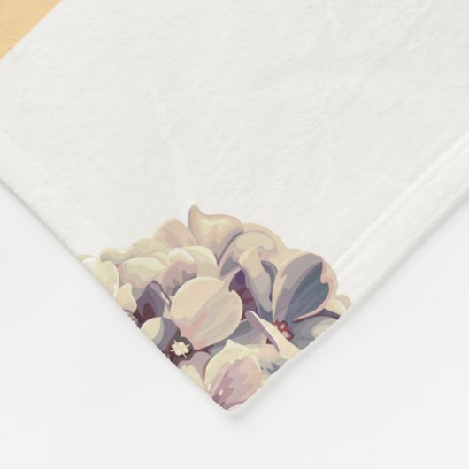 Beautiful floral seamless pattern with hydrangea p fleece deken (Hoek)
