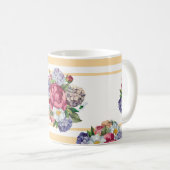 Beautiful floral seamless pattern with hydrangea p koffiemok (Voorkant rechts)