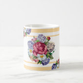 Beautiful floral seamless pattern with hydrangea p koffiemok (Center)