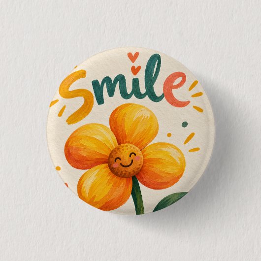 beautiful flower button (Voorkant)