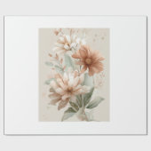 beautiful flower design  cadeaupapier (Vlak)