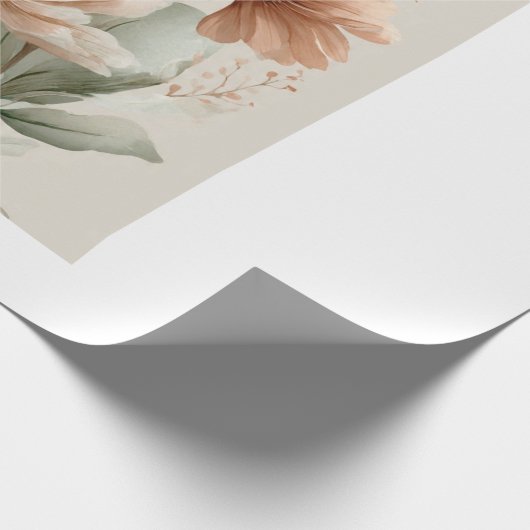 beautiful flower design  cadeaupapier (Hoek)