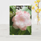 "BEAUTIFUL FLOWER FOR A BEAUTIFUME "FRIEND" KAART (Gele Bloem)