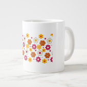 Beautiful flower pattern mug grote koffiekop (Voorkant rechts)