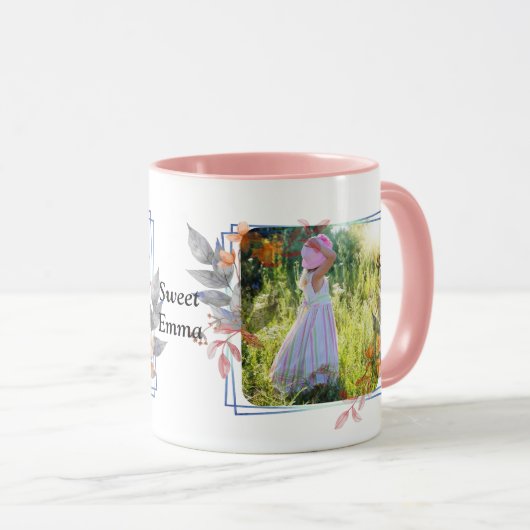 beautiful flower photo frame mok (Voorkant rechts)