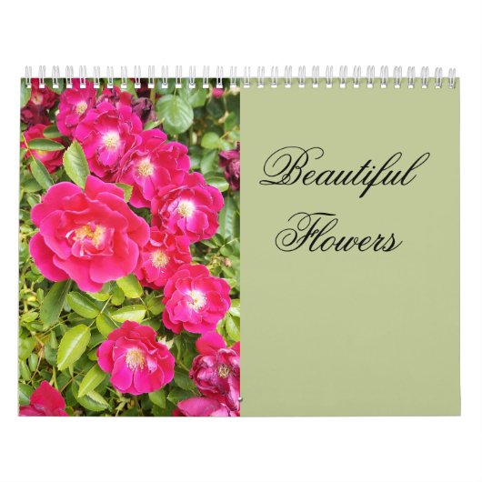 Beautiful Flowers Floral Calendar Kalender (Hoes)