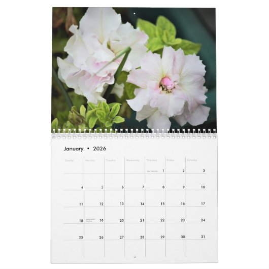 Beautiful Flowers Kalender (Jan 2026)