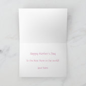 Beautiful Flowers Mother's Day Card Kaart (Binnen)