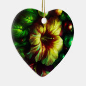 Beautiful Flowers on a Valentines Day Tree  Keramisch Ornament (Rechts)
