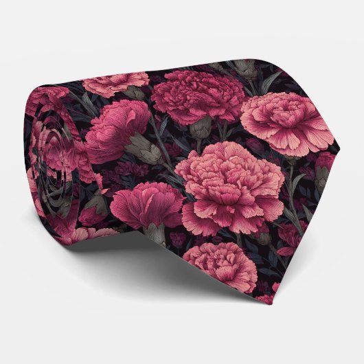 Beautiful For Him Carnation Flower Stropdas (Opgerold)