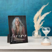 Beautiful Forever in our Hearts Photo Memorial Fotoplaat (Zijkant)