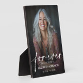 Beautiful Forever in our Hearts Photo Memorial Fotoplaat (Zijkant)