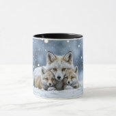 Beautiful Foxes in Snow Coffee Cup or Mug Mok (Midden)