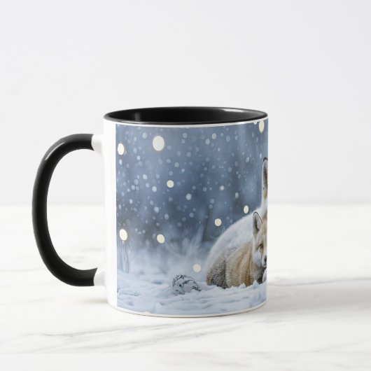 Beautiful Foxes in Snow Coffee Cup or Mug Mok (Links)