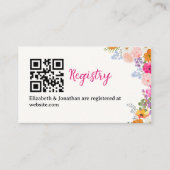 Beautiful Free-Spirited Flower Bridal Shower Informatiekaartje (Voorkant)