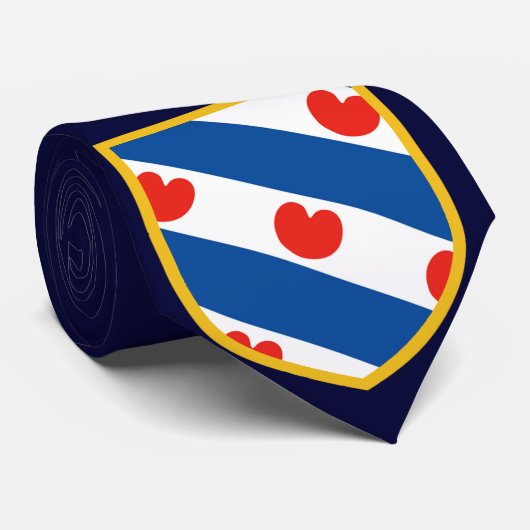 Beautiful Frisia Flag Stropdas (Opgerold)