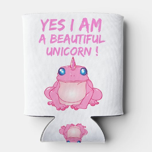 BEAUTIFUL FROG PINK UNICORN BLIKJESKOELER (Achterkant)