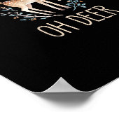 Beautiful Funny Deer Oh Deer Modern Design  Poster (Hoek)