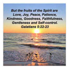 BEAUTIFUL GALATIANS 5 SUNRISE FOTO AFDRUK