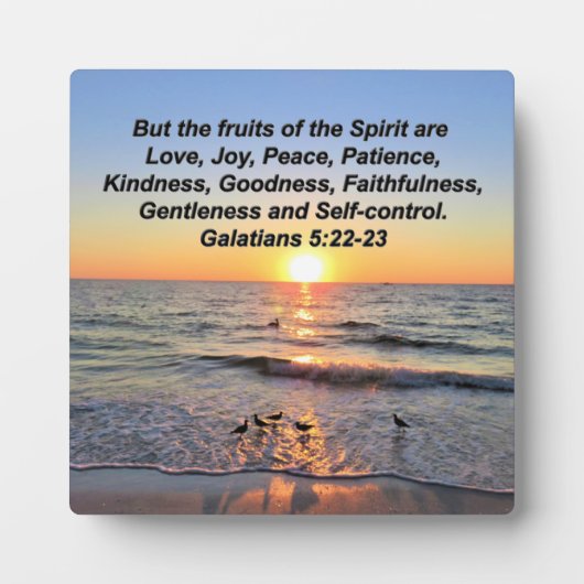 BEAUTIFUL GALATIANS 5 SUNRISE FOTOPLAAT (Voorkant)