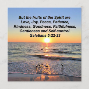 BEAUTIFUL GALATIANS 5 SUNRISE KAART