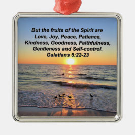 BEAUTIFUL GALATIANS 5 SUNRISE METALEN ORNAMENT