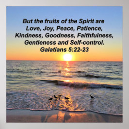 BEAUTIFUL GALATIANS 5 SUNRISE POSTER