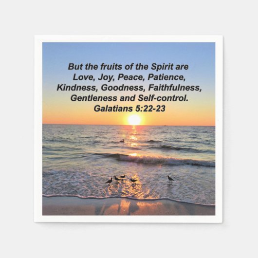 BEAUTIFUL GALATIANS 5 SUNRISE SERVET (Voorkant)