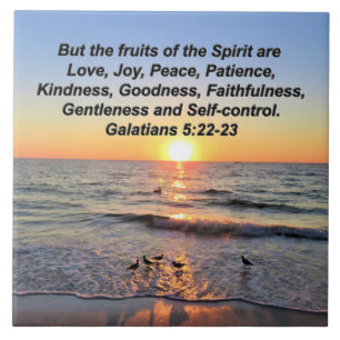 BEAUTIFUL GALATIANS 5 SUNRISE TEGELTJE