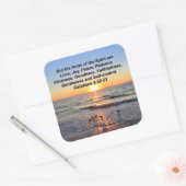 BEAUTIFUL GALATIANS 5 SUNRISE VIERKANTE STICKER (Envelop)