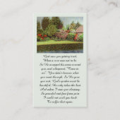 Beautiful Garden Scene Purple Red Blue Green Visitekaartje (Voorkant)