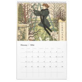 Beautiful Gardener Art Nouveau by Grasset Calendar Kalender (Feb 2026)