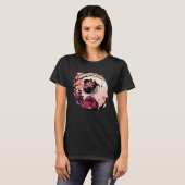 Beautiful geisha lady cherry blossom flowers pagod t-shirt (Voorkant volledig)