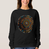 Beautiful Geometric Dot Mandala Trui (Voorkant)