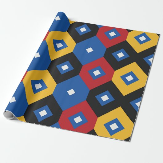 Beautiful geometric pattern cadeaupapier (Uitgerold)