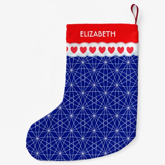 Beautiful Geometric Shape Pattern Kleine Kerstsok (Achterkant)